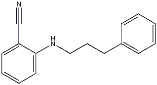 2-[(3-phenylpropyl)amino]benzonitrile 化学構造式