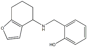 2-[(4,5,6,7-tetrahydro-1-benzofuran-4-ylamino)methyl]phenol,,结构式