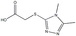 2-[(4,5-dimethyl-4H-1,2,4-triazol-3-yl)sulfanyl]acetic acid Structure