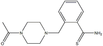 2-[(4-acetylpiperazin-1-yl)methyl]benzenecarbothioamide Structure