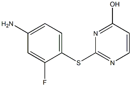 2-[(4-amino-2-fluorophenyl)sulfanyl]pyrimidin-4-ol|