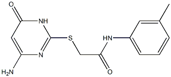 2-[(4-amino-6-oxo-1,6-dihydropyrimidin-2-yl)sulfanyl]-N-(3-methylphenyl)acetamide