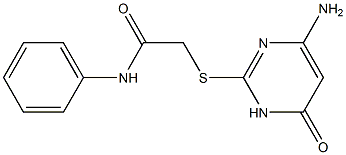 2-[(4-amino-6-oxo-1,6-dihydropyrimidin-2-yl)sulfanyl]-N-phenylacetamide