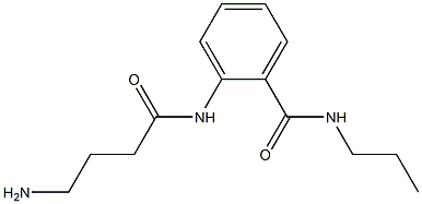 2-[(4-aminobutanoyl)amino]-N-propylbenzamide,,结构式