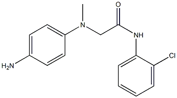 2-[(4-aminophenyl)(methyl)amino]-N-(2-chlorophenyl)acetamide Structure