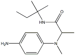 2-[(4-aminophenyl)(methyl)amino]-N-(2-methylbutan-2-yl)propanamide