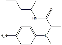 2-[(4-aminophenyl)(methyl)amino]-N-(pentan-2-yl)propanamide Structure