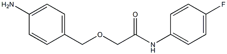 2-[(4-aminophenyl)methoxy]-N-(4-fluorophenyl)acetamide Structure