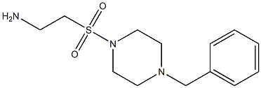 2-[(4-benzylpiperazine-1-)sulfonyl]ethan-1-amine 结构式