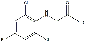 2-[(4-bromo-2,6-dichlorophenyl)amino]acetamide 结构式