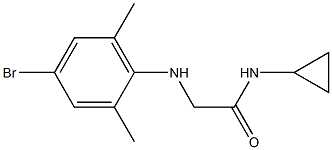 2-[(4-bromo-2,6-dimethylphenyl)amino]-N-cyclopropylacetamide