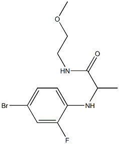 2-[(4-bromo-2-fluorophenyl)amino]-N-(2-methoxyethyl)propanamide
