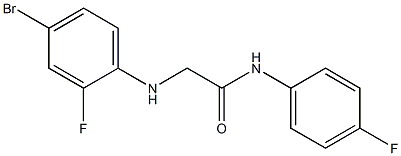 2-[(4-bromo-2-fluorophenyl)amino]-N-(4-fluorophenyl)acetamide|