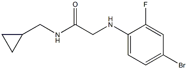 2-[(4-bromo-2-fluorophenyl)amino]-N-(cyclopropylmethyl)acetamide 化学構造式