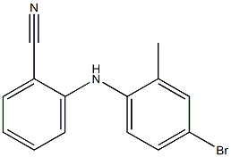 2-[(4-bromo-2-methylphenyl)amino]benzonitrile Structure