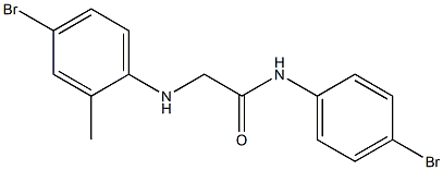 2-[(4-bromo-2-methylphenyl)amino]-N-(4-bromophenyl)acetamide Struktur