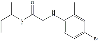 2-[(4-bromo-2-methylphenyl)amino]-N-(butan-2-yl)acetamide Struktur