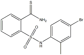 2-[(4-bromo-2-methylphenyl)sulfamoyl]benzene-1-carbothioamide Structure