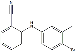 2-[(4-bromo-3-methylphenyl)amino]benzonitrile Structure