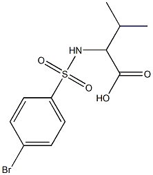 2-[(4-bromobenzene)sulfonamido]-3-methylbutanoic acid|