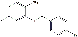 2-[(4-bromobenzyl)oxy]-4-methylaniline 化学構造式