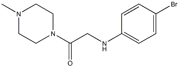 2-[(4-bromophenyl)amino]-1-(4-methylpiperazin-1-yl)ethan-1-one 结构式