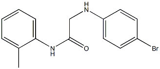 2-[(4-bromophenyl)amino]-N-(2-methylphenyl)acetamide Structure