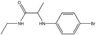 2-[(4-bromophenyl)amino]-N-ethylpropanamide,,结构式