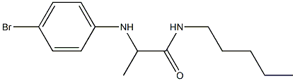 2-[(4-bromophenyl)amino]-N-pentylpropanamide Structure