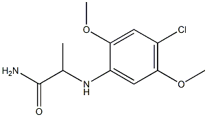 2-[(4-chloro-2,5-dimethoxyphenyl)amino]propanamide,,结构式