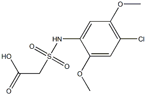 2-[(4-chloro-2,5-dimethoxyphenyl)sulfamoyl]acetic acid