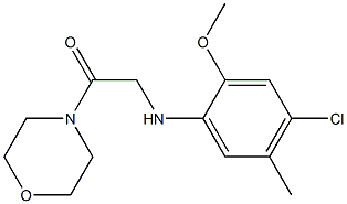  2-[(4-chloro-2-methoxy-5-methylphenyl)amino]-1-(morpholin-4-yl)ethan-1-one