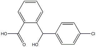 2-[(4-chlorophenyl)(hydroxy)methyl]benzoic acid Structure