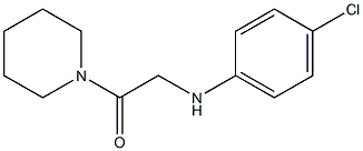 2-[(4-chlorophenyl)amino]-1-(piperidin-1-yl)ethan-1-one Structure