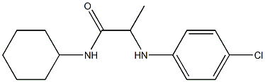 2-[(4-chlorophenyl)amino]-N-cyclohexylpropanamide