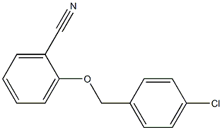 2-[(4-chlorophenyl)methoxy]benzonitrile Structure