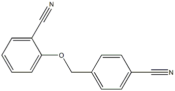 2-[(4-cyanobenzyl)oxy]benzonitrile 结构式