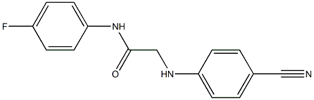 2-[(4-cyanophenyl)amino]-N-(4-fluorophenyl)acetamide 结构式