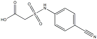 2-[(4-cyanophenyl)sulfamoyl]acetic acid 结构式