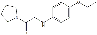2-[(4-ethoxyphenyl)amino]-1-(pyrrolidin-1-yl)ethan-1-one Structure