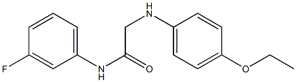 2-[(4-ethoxyphenyl)amino]-N-(3-fluorophenyl)acetamide