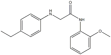 2-[(4-ethylphenyl)amino]-N-(2-methoxyphenyl)acetamide Structure