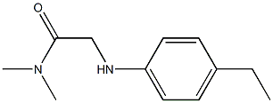 2-[(4-ethylphenyl)amino]-N,N-dimethylacetamide Structure