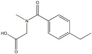 2-[(4-ethylphenyl)-N-methylformamido]acetic acid Struktur