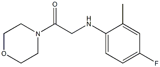 2-[(4-fluoro-2-methylphenyl)amino]-1-(morpholin-4-yl)ethan-1-one 结构式