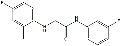 2-[(4-fluoro-2-methylphenyl)amino]-N-(3-fluorophenyl)acetamide|