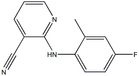 2-[(4-fluoro-2-methylphenyl)amino]pyridine-3-carbonitrile Structure