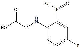 2-[(4-fluoro-2-nitrophenyl)amino]acetic acid Struktur