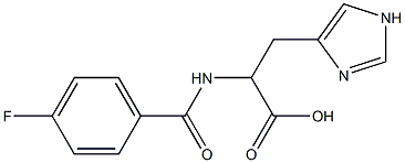 2-[(4-fluorobenzoyl)amino]-3-(1H-imidazol-4-yl)propanoic acid