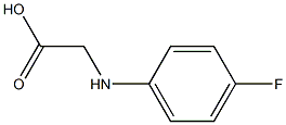 2-[(4-fluorophenyl)amino]acetic acid,,结构式